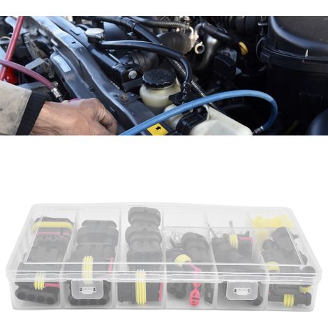 Coffret de 192 connecteurs étanches pour automobile (1 à 4 broches mâle/femelle) (1/5)