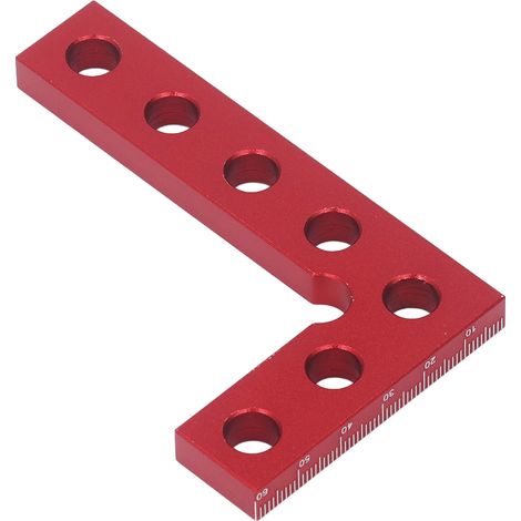 Mini outil de centrage carré à 90 degrés, règle de travail du bois en alliage d'aluminium pour machinistes et menuisiers. (1/5)