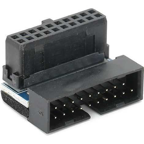 Convertisseur de prise USB 3.0 coudée à 90° pour carte mère de bureau PH19-A (1/5)