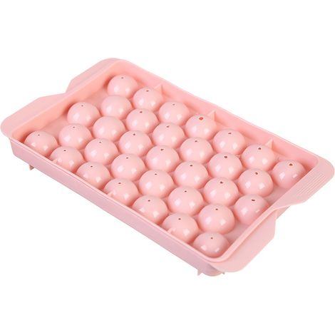 Eiswürfelformen – Runde Gefrier-Eiswürfelformen, BPA-freie Eiswürfelformen in Lebensmittelqualität, stapelbarer Eiswürfelbereiter, Eisbehälter-Set, runde Eiswürfelformen für Cocktails, Whisky, Kaffee 
