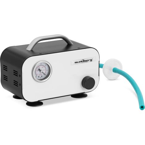 Bomba de vacío eléctrica manómetro 15 l/min sin aceite caucho acero galvanizado - 140009618 (1/4)