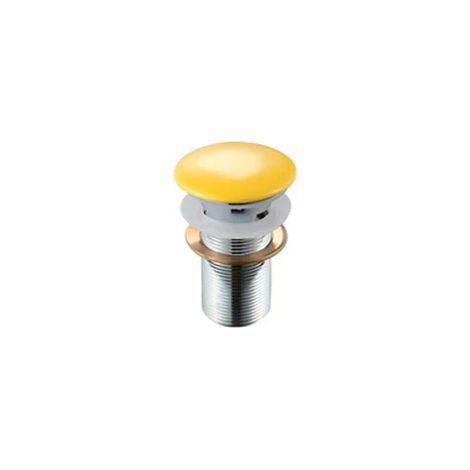 PILETTA CLICK-CLACK LAVABO FANCY CON TROPPO PIENO- Giallo- DH- pezzi 1