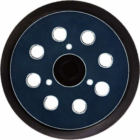 Plateau et patin de ponçage Lot de 2 patins abrasifs pour ponceuse orbitale 8 trous 125 mm Compatible avec Makita M9204 BO5030 BO5031 DBO180Z BO8041 DBO180RMJ BO5041 BO5010 BO50111 BO5012.