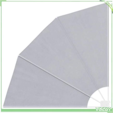 Auvent latéral pliable de balcon - FAFEICY - 41575 - 140x140 cm - Gris - Résistant eau/UV (1/5)