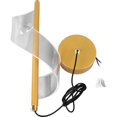 Ortviai Suspension Spirale LED en Acrylique et Alliage de Zinc – Éclairage Moderne Blanc pour Salle à Manger, Chambre, Salon