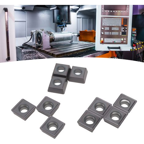 10 plaquettes de coupe CNC en carbure, porte-fraises indexables en carbure revêtu, outils de coupe pour tours à métaux SPMG140512-DG (1/5)
