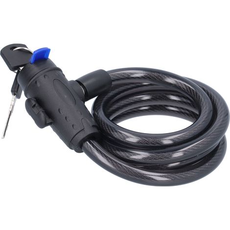 Antivol pour vélo, moto, voiture électrique, fil d'acier avec support de fixation (1/5)