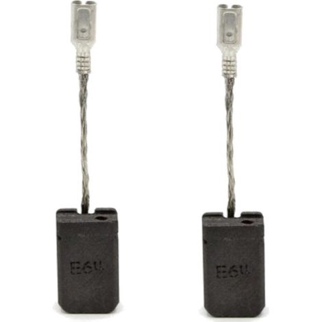 2x Trade-Shop Motorkohlen Kohlebürsten 6x10x17mm für Bosch GWS 17-125 CIE (3 601 G9H 0H0), GWS 17-125 CIEX (3 601 G9H 100) Winkelschleifer Ersatzteil (1/3)