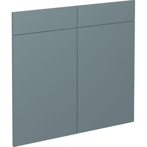 Frente de cocina R-Line, Gris azulado, 79.2 x 70.8 cm frente de mueble para mueble bajo con cajones, Vicco (1/5)