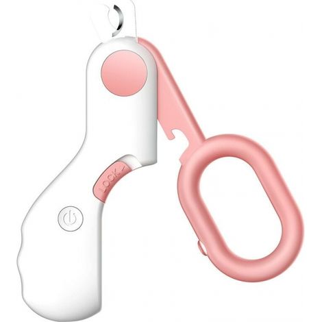 rose Dog and Cat Nail Clippers with LED, Wax, LED Lighting, Stainless Steel/ABS (1/5)