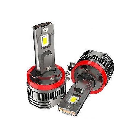 Stück H11B LED-Scheinwerferlampen Turbo 80W 30000LM Abblendlicht Fernlicht 6000K Weiß für Fiesta Stecker und P