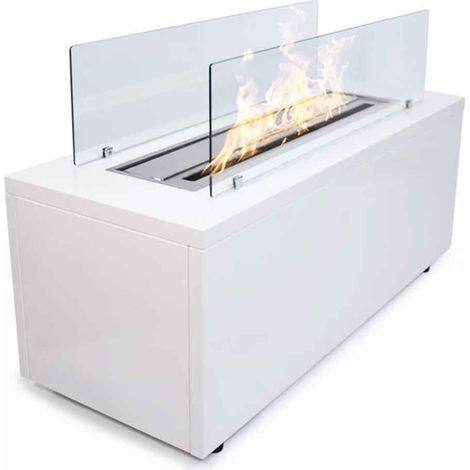 Caravaggio - Bioethanol-Kamin 100x40xH40 cm, wei�e