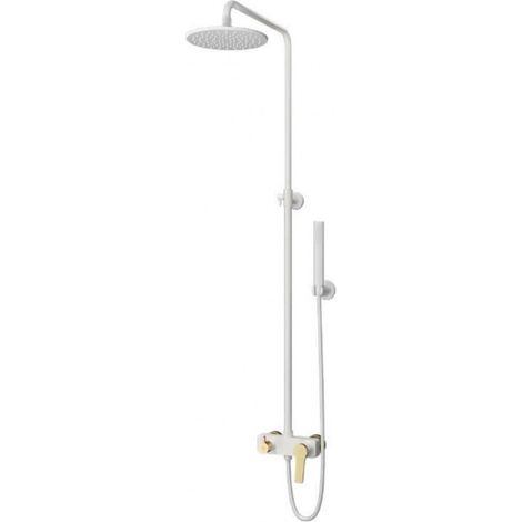 Colonne de douche ANDARE avec douchette-Chrome blanc et bronze-Chrome blanc et bronze-21 ---Chrome blanc et bronze (1/5)
