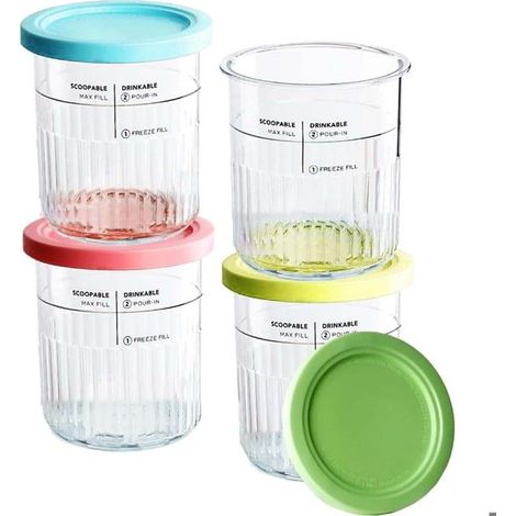 Bac à glaçons - Ninja - NC501 NC500 - 680 ml - Lot de 4 - Couvercles étanches (1/5)