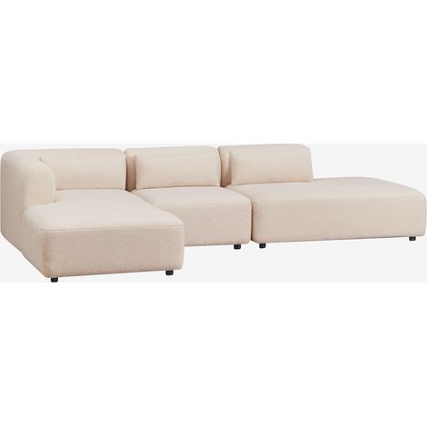 Divano modulare chaise longue sinistro a 3 pezzi con ottomana Fogler SKLUM            