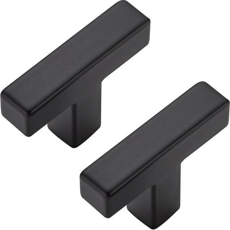 Lot de 5 poignées en T en plastique avec filetage femelle M8 et insert en laiton 66 mm pour mécanismes de machines et équipements industriels (1/5)