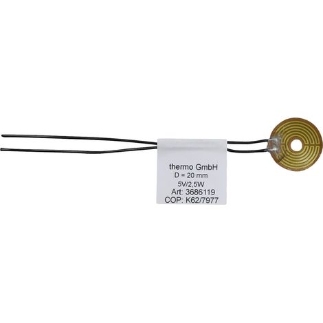 Thermo TECH Polyimid Heizfolie selbstklebend 5 V 2.5 W Schutzart IPX4 (Ø) 20 mm