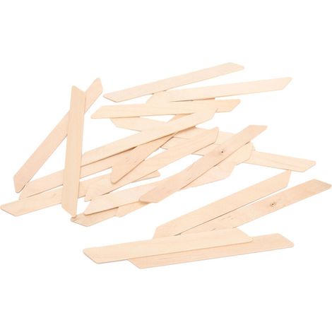 20 quadratische Holzspatel zum Wachsen, Einweg-Applikatorstäbchen (1/5)