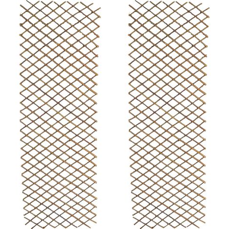 Set of 2 Expanding Willow Trellis (180cm x 60cm)