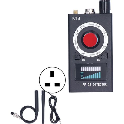 Détecteur de caméra cachée GPS RF signal bug écoute vibreur alarme prise UK 100-240V (1/5)