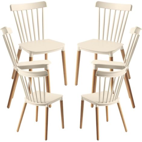 Packs Sillas Comedor - Pack 6 Sillas Leka - Beige (1/5)
