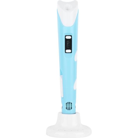 Stylo 3D professionnel avec écran OLED, compatible PLA et ABS, pour l'impression DIY, pour adolescents et adultes, prise UE 100-240 V, bleu