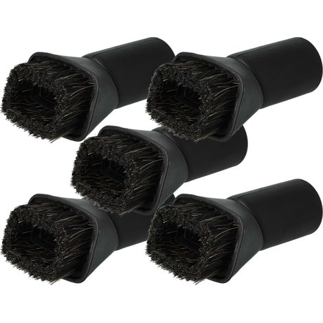 vhbw 5x Cepillo aspiradora Cepillo muebles compatible con Kärcher VC 5 Premium con conexión redonda 35 mm - 7 cm