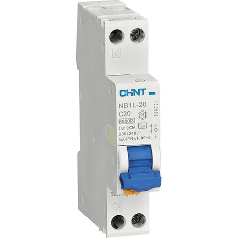 Interruttore magnetotermico differenziale 1 modulo CHINT 16A 30MA Tipo Salvavita