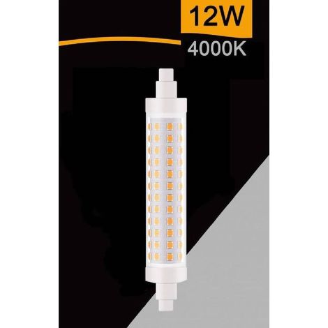 TrAdE Shop Traesio - Lampadina Led R7s 12 W 1320lm Tubolare Luce 3000k 4000k 6500k Sparac-r7s-12w-001 - -Bianco Naturale      -
