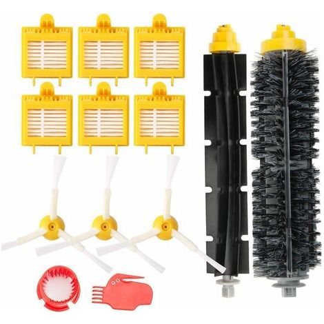 Convient au robot de balayage irobot roomba série 700 brosse à rouleau brosse en caoutchouc filtre brosse latérale accessoires de nettoyage-Fei Yu