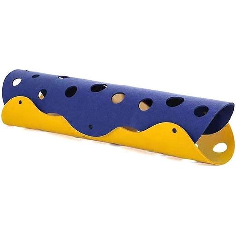 Formes à assembler Tunnel pour chat Nid en feutrine Pompon Jouet pour chaton Maison tubulaire C-- (1/5)