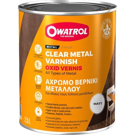 Owatrol Oxid Vernis Clear Protective Varnish - Matt - 750ml