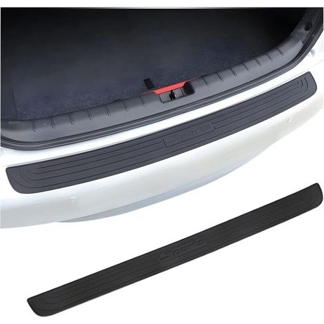 Protection de pare-chocs arrière pour voiture, protection universelle en caoutchouc anti-rayures et antidérapante pour hayon, compatible avec la plupart des voitures, accessoire extérieur noir (1/5)