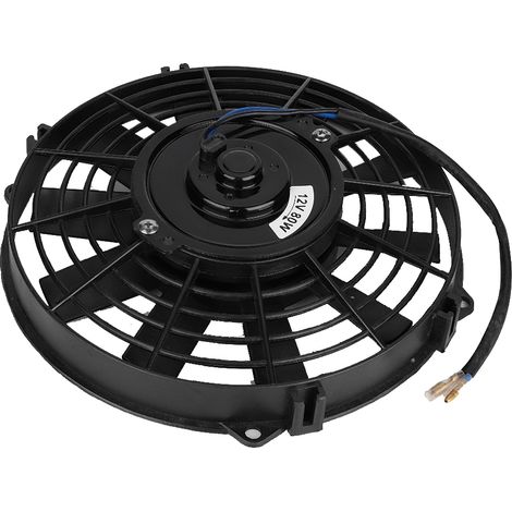 Ventilateur électrique de refroidissement 12V 80W 9 pouces à pales courbées pour condenseur de climatisation auto universel (1/4)