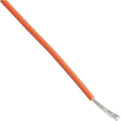 Câble Fil Unipolaire UL Style 1213 AWG 20 Teflon PTFE 600V Orange