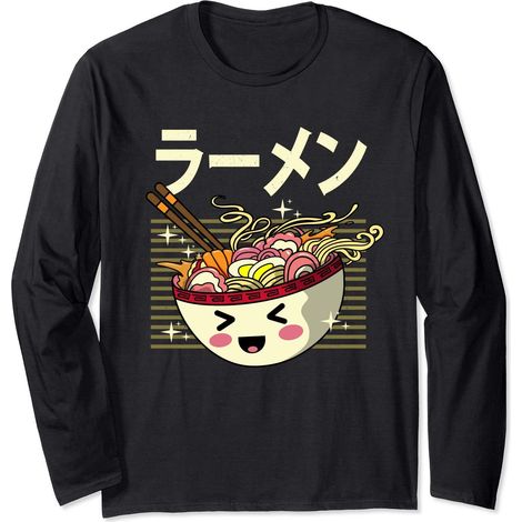 Conception de bol Kawaii Ramen Noodle Manche Longue