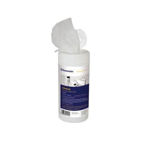 SOENNECKEN Reinigungstuch Soennecken Kunststoffteile lackierte Oberflächen Tastaturen feucht nichtnachfüllbar 100 St./Pack. (1/4)