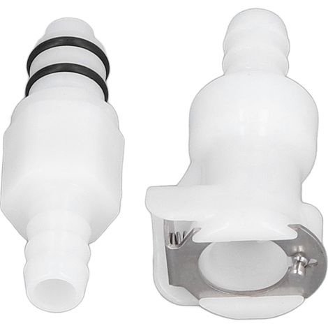 Connecteur Rapide pour Tuyau Plastique 5/16 avec Arrêt - Alimentaire pour Ligne d'Eau, Bière ou Gaz (1/5)
