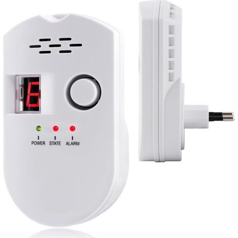 Détecteur Fuite Gaz LPG/Naturel – Alarme Sonore & Affichage LED – Capteur Méthane, Propane, Butane – Sécurité Fiable (1/4)
