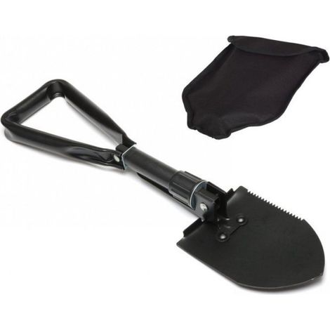 Pelle Pliante - 56 cm x 15 cm - Acier Haute Qualité - Manche Métallique - Pour Urgence Extérieur Voiture - 1 Pièce (1/4)