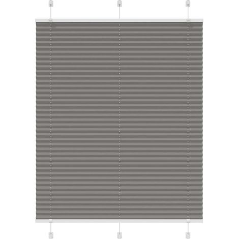 Plissee Anthrazit 110x150 cm Stoffbreite 109,4 cm Polyester