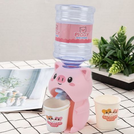 Distributeur de Boisson Miniature Mignon en Forme de Cochon Rose - Accessoire Maison de Poupée pour Enfants (1/5)