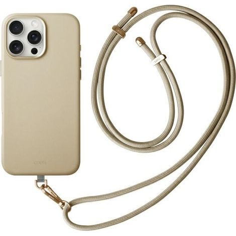 Coque pour iPhone 16 Pro Uniq à chargement magnétique couleur crème (1/5)