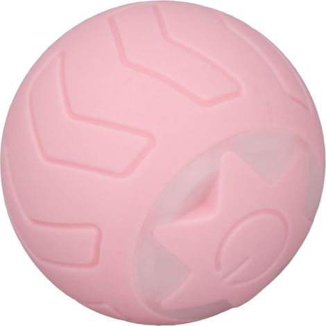 Peppy Katzenball mit LED-Blinklichtern, automatischer Rollfunktion, USB-aufladbar, rosa, englische Verpackung (1/5)