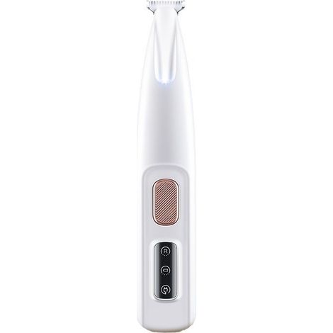 LYERCW - Tondeuse à pattes pour chiens, tondeuse silencieuse avec lumière LED, rasoir étanche, tondeuse pour chiens, chats, pattes, yeux, visage, corps (1/3)