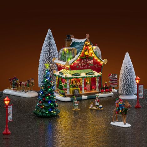 Festive Tidings Nursery Set - LEMAX COD. 66708 adattatore (4.5 V) incluso (1/2)