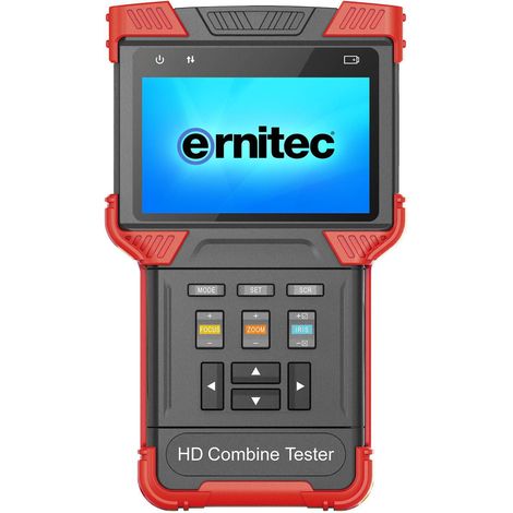 Monitor di test touchscreen Ernitec da 4", Wi-Fi, supporta HDCVI/AHD/TVI/CVBS, 12 V CC, 2 A, 0070-24104-tester