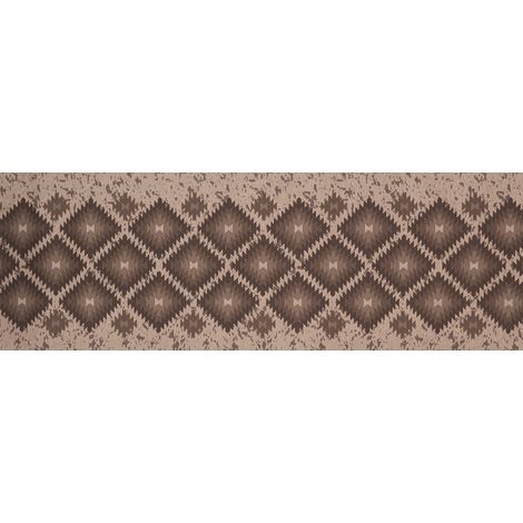 Tappeto Passatoia In Tessuto Jacquard Linea Emozioni Disegno Oasi Fango, misura57x50coloreFango (1/4)