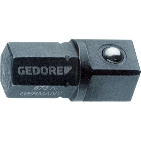 GEDORE 673 K Einsatz-Halter kurz 1/4" 6-kant - 1/4" 4-kant (1/3)