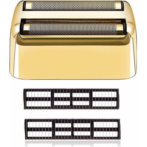 Replacement Foil and Cutter Compatible with BaBylissPRO Barberology FXFS2 (FOILFX02) Cordless Shaver (Gold) (1/5)